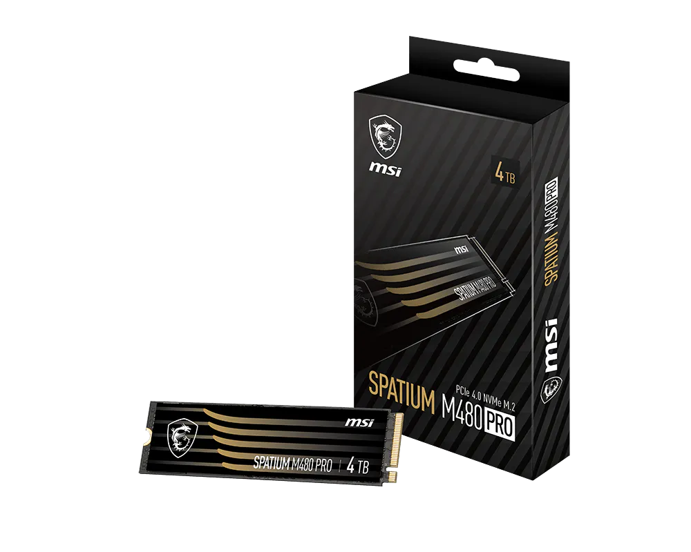 4TB MSI SPATIUM M480 PRO PCIe 4.0 NVMe M.2