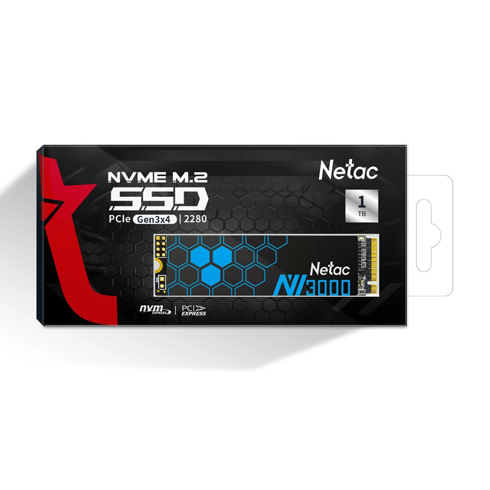 1TB Netac NVMe PCIe Gen3x4 M.2 with Aluminum Heatspreader